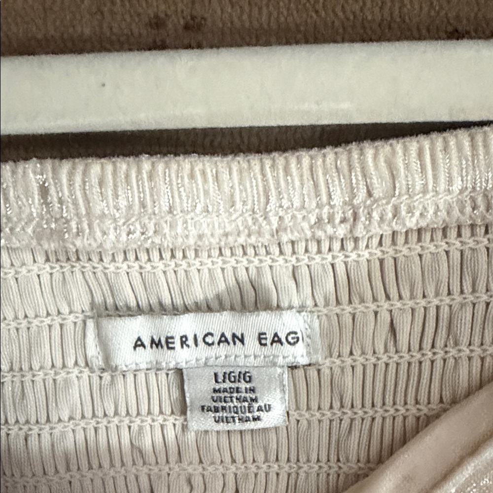 American Eagle Outfitters Cream Velvet Camisole - Picture 4 of 5